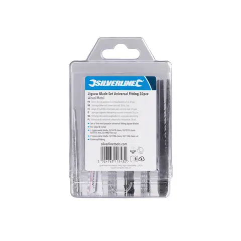 Silverline Jigsaw Blade Set Universal Fitting 30pce