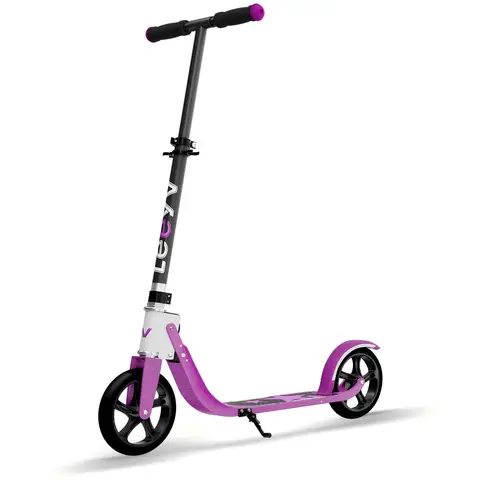 LEEYV kick-scooter RV205, Scooter for Kids 6–12 & Adults, Max Load 220 LBS, Adjustable Height, Lightweight 2-Wheel, Foldable Kids Scooter with Big Wheels