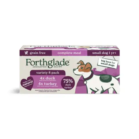 Forthglade Grain Free Duck & Turkey for Small Dogs 8 x 150g
