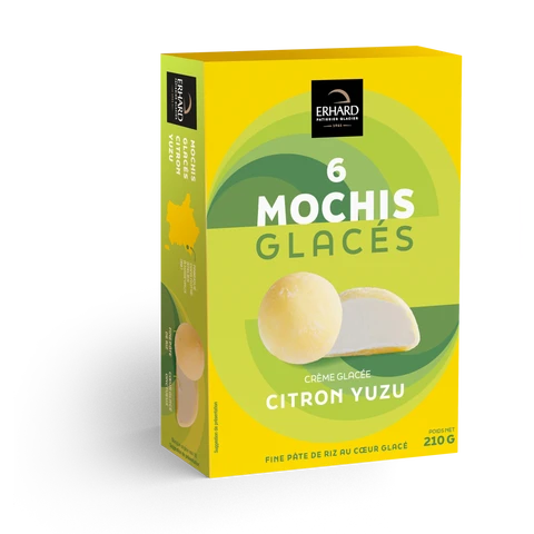 ERHARD 6 Mochis glacés Citron Yuzu 210g