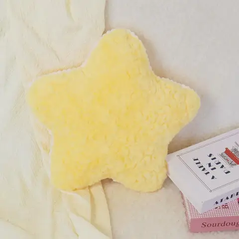 Cute Plush Pillow for Couch Bed Sofa Soft Half Moon Star Pillow with Room Decor for Bedroom Living Room Dorm Birthday Party Favors,Star