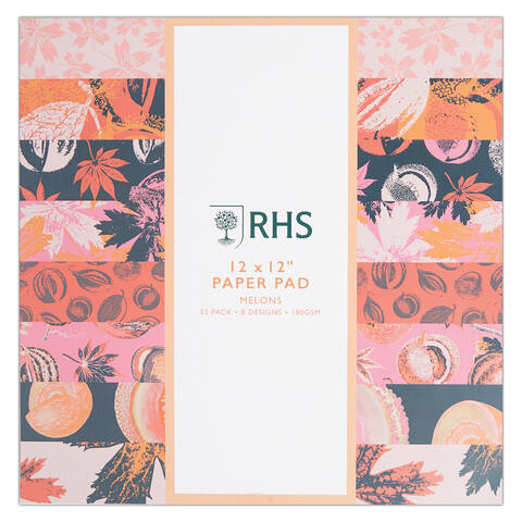 RHS Melons Paper Pad 180gsm 12" x 12"