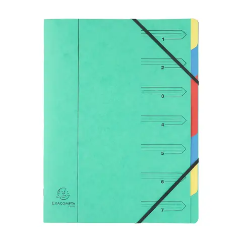 Europa 7 Part Organiser 170GSM Green