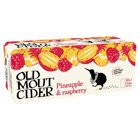Old Mout Cider Pineapple & Raspberry 10 X 330ml Cans