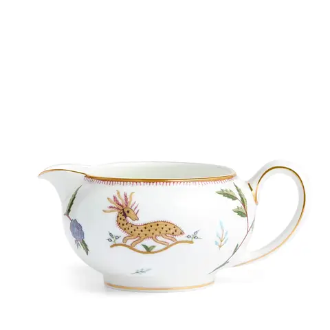 WEDGWOOD Kit Kemp Mythical Creatures Fein Bone China Milchkännchen mit 22K Goldbänderung