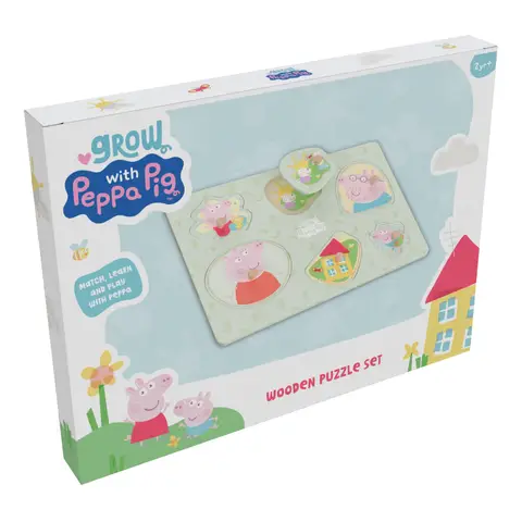 Peppa Pig Wooden Lift Out Puzzle