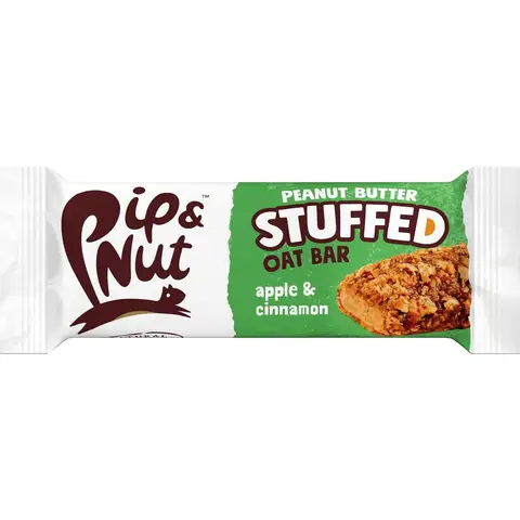 Pip & Nut - Apple & Cinnamon Peanut Butter Stuffed Oat Bar - 15 x 48g