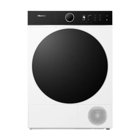 【Mega Vakantiegeld Deal】Hisense DH5I804BWCD vrijstaande droger - 8 kg capaciteit - warmtepomp - invertermotor - sensor-droging - wit