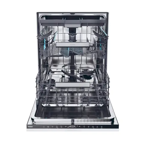Haier WashLens Series 4 Fully Integrated Dishwasher – 60cm | 16 Place Settings | C Energy Rated | Inverter Motor | 3rd Cutlery Drawer (XI 6C4S3FSB-80)