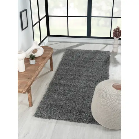 My Flair Teppich "My Shaggy" rechteckig grau 200 x 80 cm