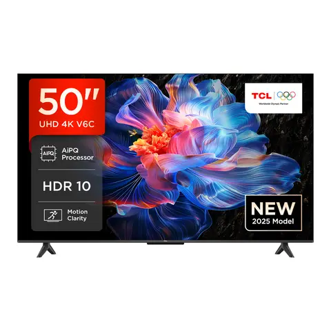 TCL 50V6C 50 Zoll 4K UHD  Smart TV  HDR10+, HVA-Panel, Dolby Vision
