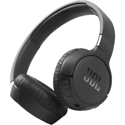 JBL Tune 660NC, ohraufliegende kabellose Kopfhörer mit Geräuschunterdrückung, Bluetooth, Bedienelemente an der Ohrmuschel, Schwarz