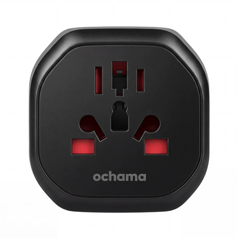 ochama Universal-Reiseadapter für UK, Kindersicherung, druckbeständiges Material, CE- & UKCA-zertifiziert, kompatibel mit UK, Singapur, Malaysia, Dubai, VAE
