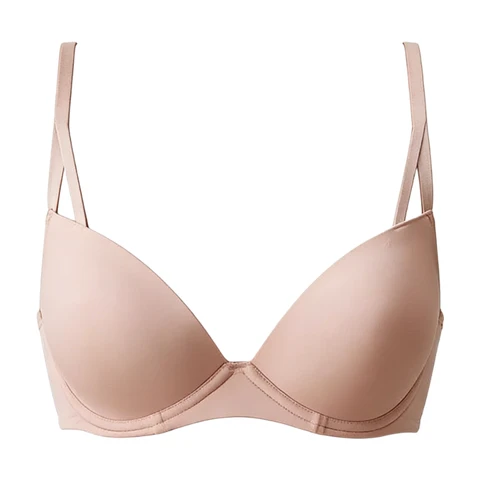 CALVIN KLEIN Soutien-gorge push-up séduisant et confortable - Bois de hêtre 
