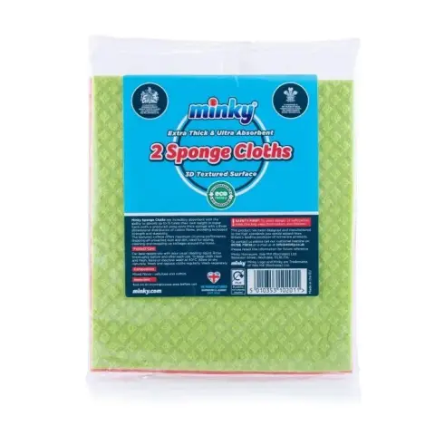 Minky Extra Thick Sponge Cloth 2 pack