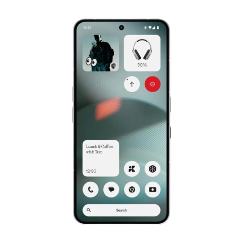 Nothing Phone (3) – Mobiltelefon mit 50MP Dreifachkamera, 24h Silizium-Kohle-Akku, 6,67 Zoll 120Hz AMOLED-Display, Glyph Matrix, 16GB + 512GB – Weiß