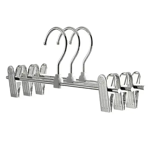 SNSP Séchoir à pantalons, support, séchoir à pinces en acier inoxydable pour pantalons