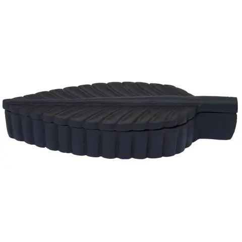 Prato Black Finish Plume Box