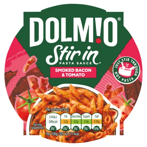Dolmio Pasta Sauce Stir-In Smoked Bacon & Tomato 150G