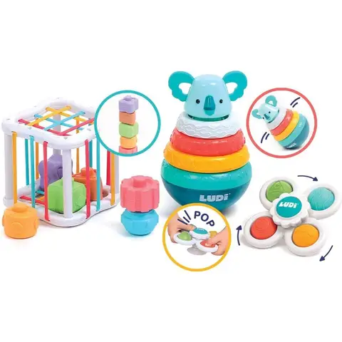 Ludi - Manipulation box with accessories - LU30125 /Baby and Toddler Toys /Multi