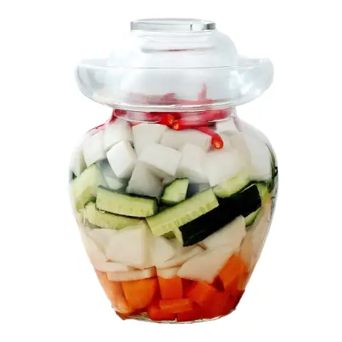 BJ Einmachglas aus Glas, Einmachglas für eingelegte Eier, eingeweichte Weinflasche, Glasflaschenglas, 5 kg