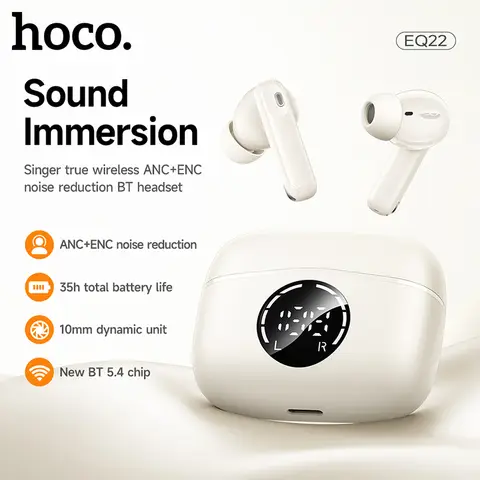 HOCO EQ22 Singer True Wireless BT-Headset mit ANC+ENC Geräuschunterdrückung