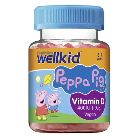 Vitabiotics Wellkid Vitamin D Immune Support Capsules Peppa Pig Edition - 30 Capsules
