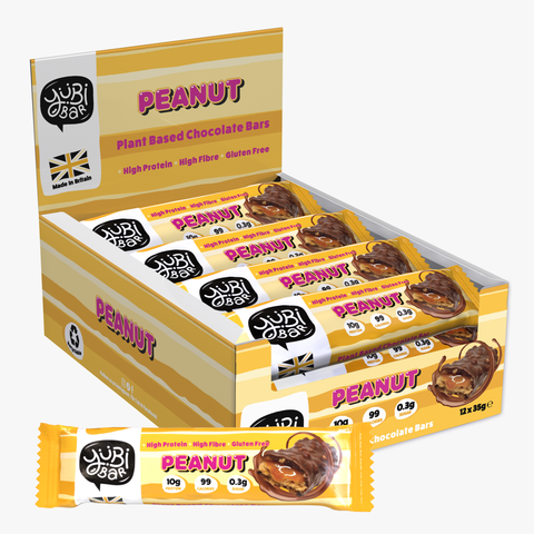 YuBi Bar Protein Nutrition Bar Protein Bars Peanut - 12 x 35g