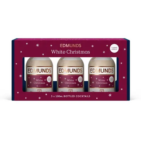 Amaretto and Sapling Vodka White Christmas Liqueur Gift Box (3 x 100ml)