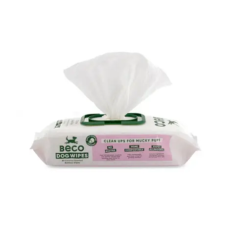 Beco Bamboo Dog Wipes Coconut