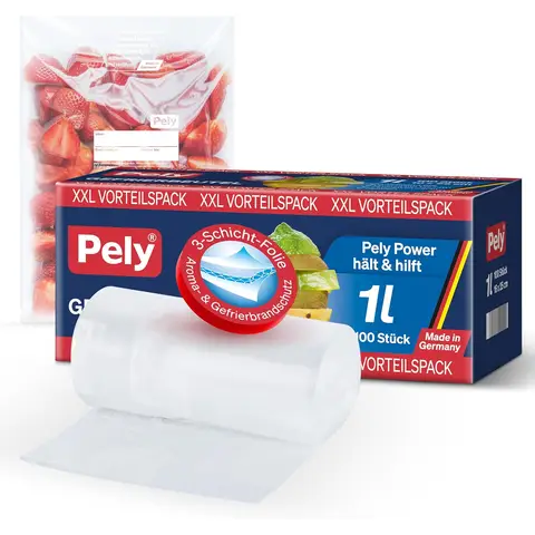 Pely Gefrierbeutel 1l VP 100 St