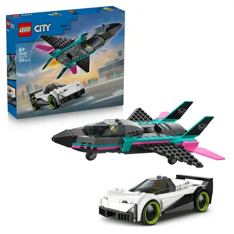 LEGO City 60489 Le jet contre la voiture