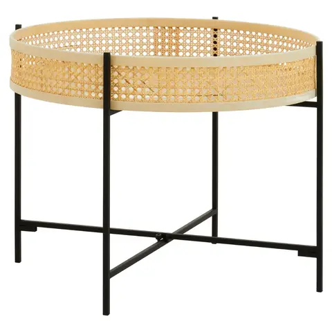 Interiors by Premier Coffee Table Depok Round Rattan/Black