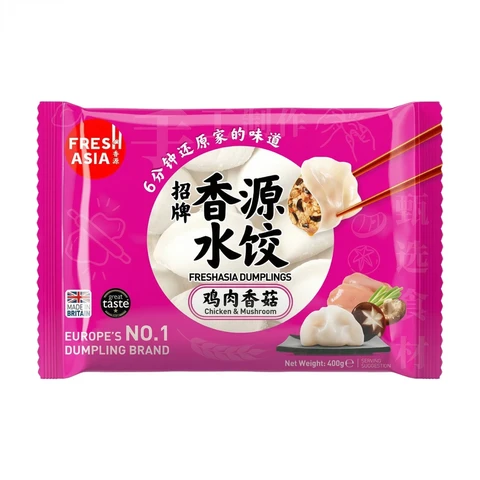 Freshasia Raviolis saveur poulet et champignons - 400 g