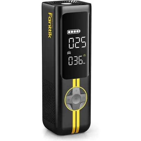 Fanttik X8 APEX Tire Inflator Portable Air Compressor, 1 Min Fast Inflation, 150PSI Cordless Tire Inflator with LED Dual Screen, Suitable for MPV, Car, Bike, Motorcycle, Up to 26.3″ Tires