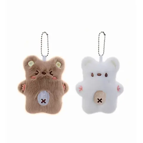 Yespers Porte-clés ours en vison - XLP00667 - 10 cm - 20 modèles (modèle expédié aléatoirement)