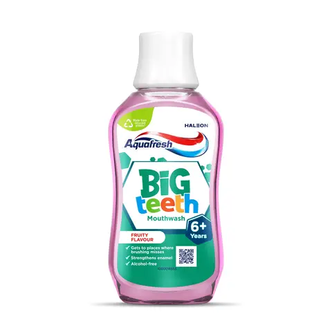 Aquafresh Kids Mouthwash Big Teeth Fruity Flavour 6+ Years 300ml