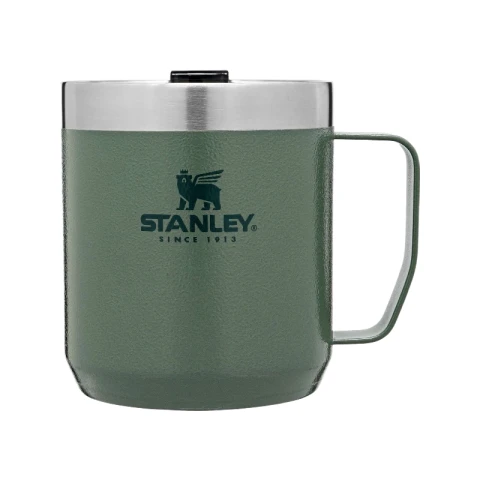 Stanley Classic Legendary Camp Mug Thermobecher 354 ml - Hält 1.5 Stunden Heiß - 3 Stunden Kalt - BPA-Frei - Spülmaschinenfest - Edelstahl Kaffeebecher To Go - Green