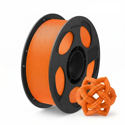 JOYBUY x ANYCUBIC PLA Basic Printing Filament, 1kg Spool, 1.75mm Diameter, ±0.02mm Tolerance - Orange