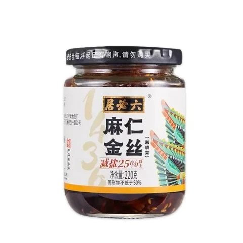 Liu Bi Ju Sesame Kernels Golden Shreds Pickled Mustard Greens 220g