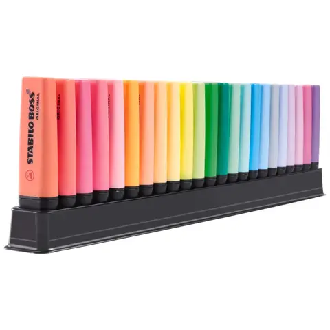 STABILO BOSS ORIGINAL - Highlighter - ARTY - Deskset of 23 - Assorted Colours