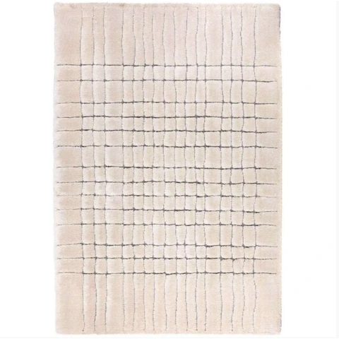 VIVARAISE Tapis recyclé Antonio neige - 160 x 230 x 2 cm