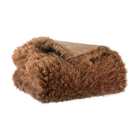 Vivaraise Plaid Betani acajou - 130 x 160 cm