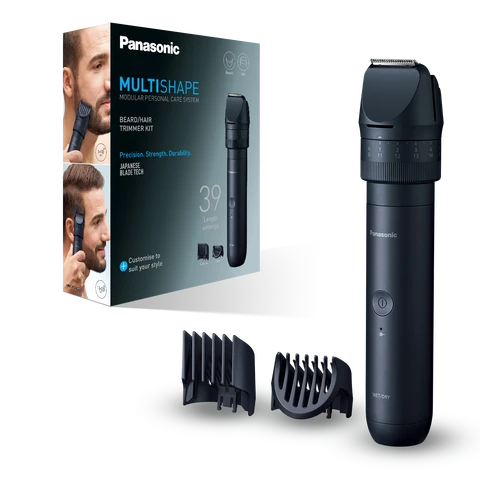 Panasonic Multishape, Modular Waterproof Beard and Hair Trimmer for men with Rechargeable Ni-MH Battery, ER-CKN1