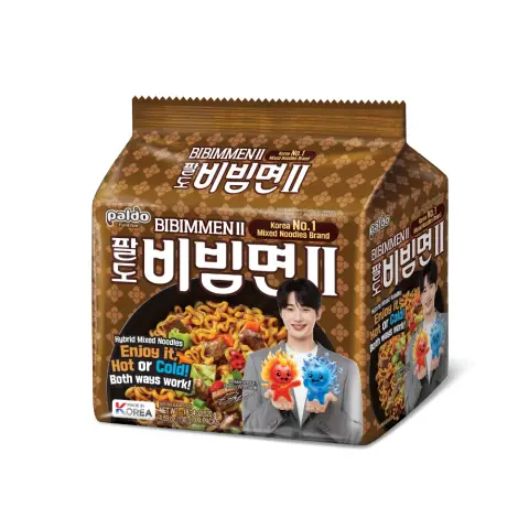Paldo Bibimmen 2 (130g) (4 pack) 八道边佑锡海鲜酱油捞面 130g  (4 连包)