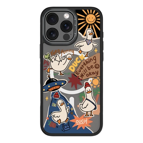 COMMA Cultural Series Magnetic Phone Case - iPhone16 Pro Max - Playful Duck