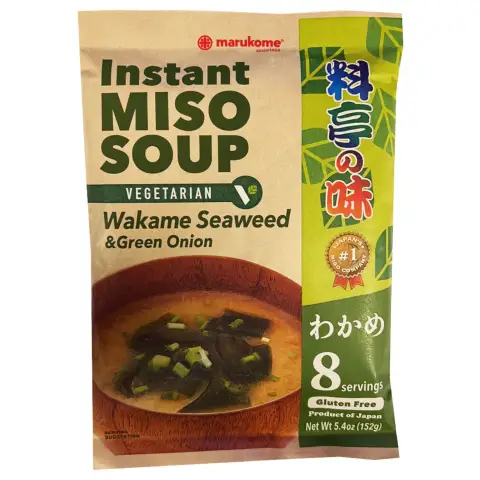 Marukome Instant Miso Soup Wakame Vegetarian (8 Servings) 152g/pcs 丸米牌料亭即食味噌汤海带素食8人份 152g/个