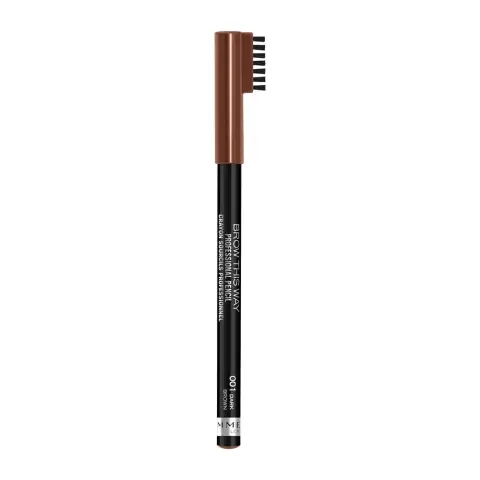 Rimmel BROW THIS WAY PROFESSIONAL EYEBROW PENCIL 21V 001 Dark Brown