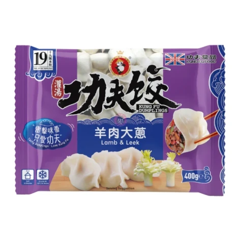 KUNGFU Lamm- und Lauch-Dumplings 400g 功夫水饺-羊肉大葱 400g