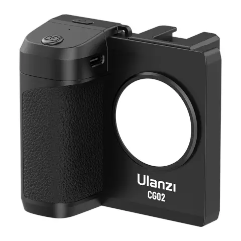 ULANZI CG-02 Grip Holder for Smartphone Upgraded Phone Camera Grip with Remote Shutter Handheld Tripod Mount Fill Light Handheld Photography Accessories for iPhone 15 14 Pro Max etc